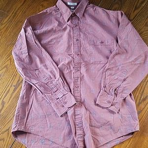 Men's Patterned Button up top